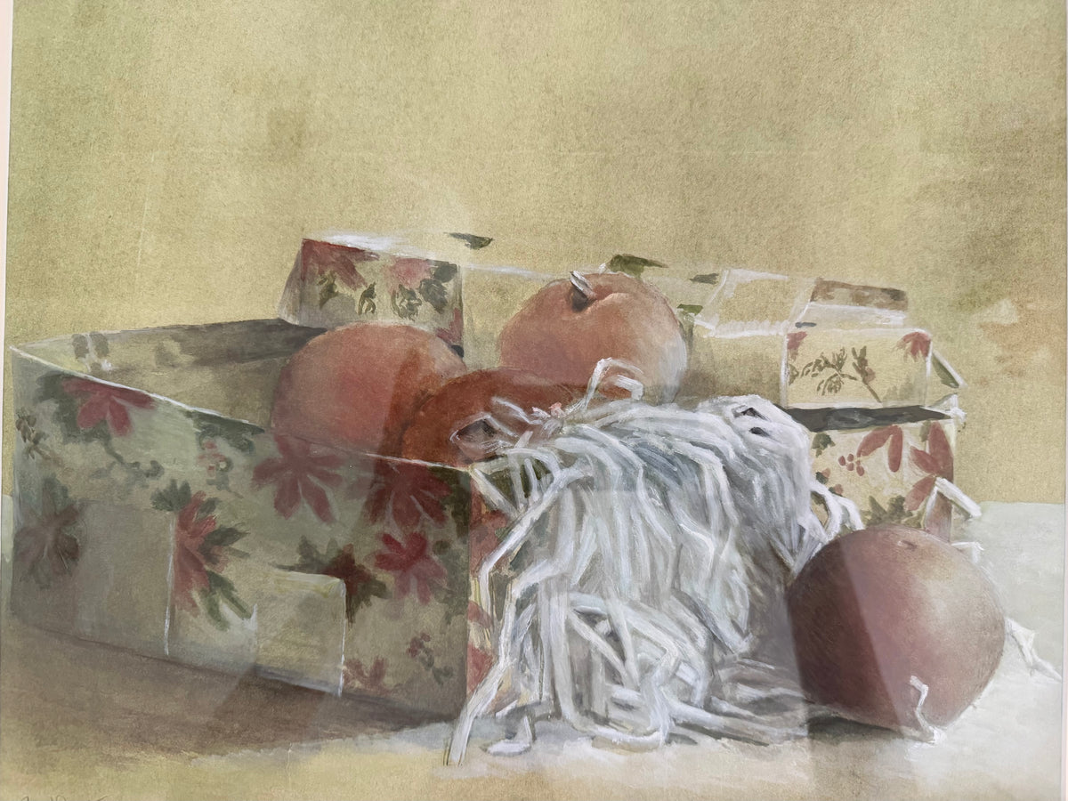 Box of Pears Still Life by Cynthia Townsend