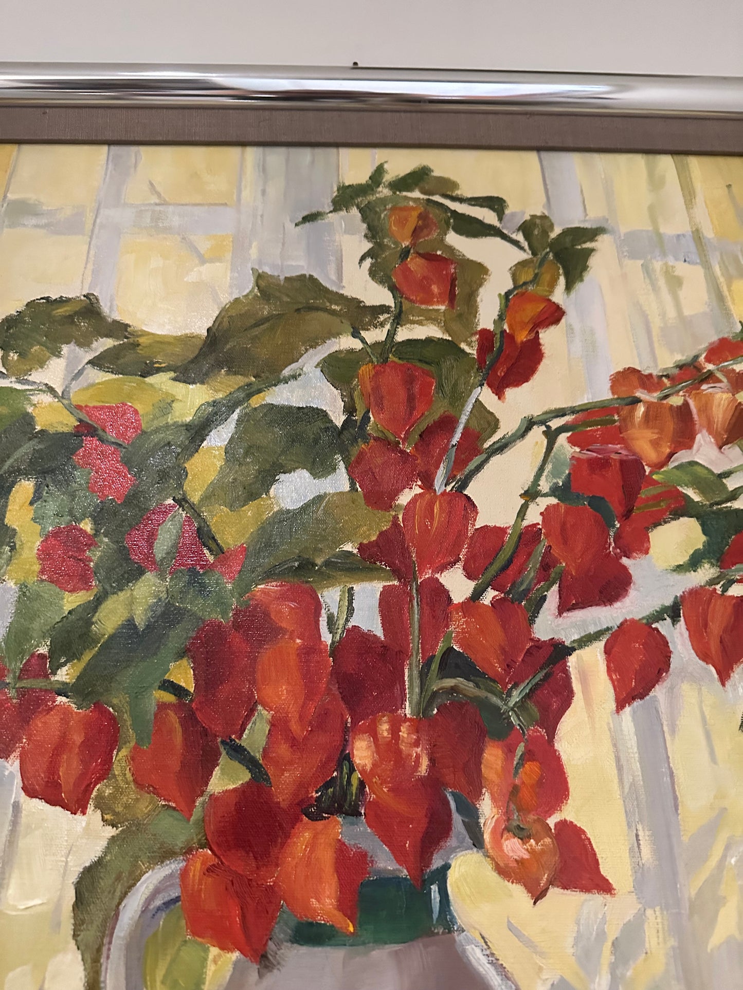 American School Still Life Of Flowers