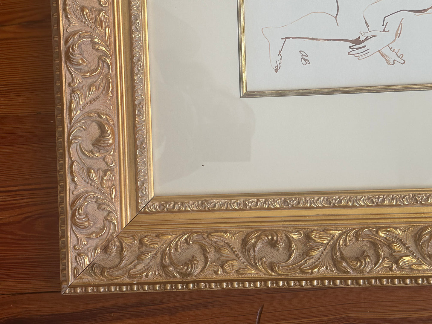 “Nude Figure” By Aaron Bohrod American/Wisconsin, (1907-1992)