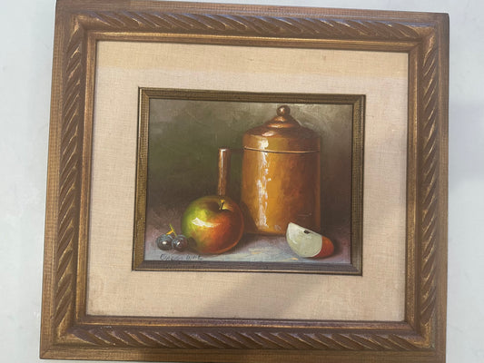 MODERNIST STILL LIFE OIL PAINTING SIGNED BY ARTIST