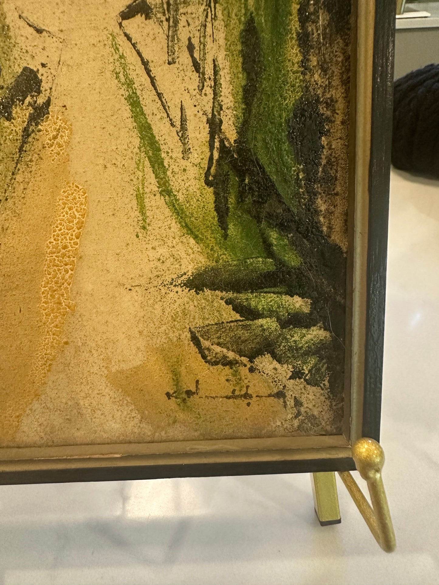 Vintage Oil Street Scene Painting in Vietnam