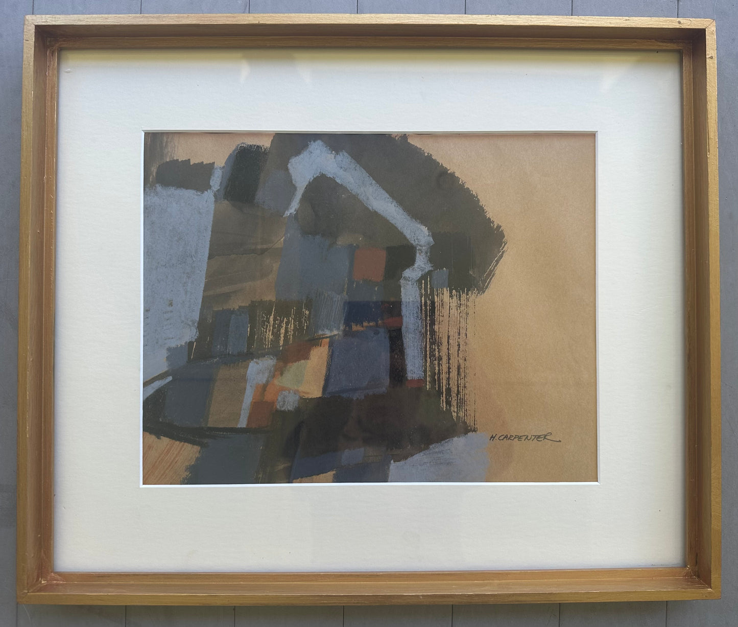 Vintage Mid Century American Abstract Art by H. Carpenter