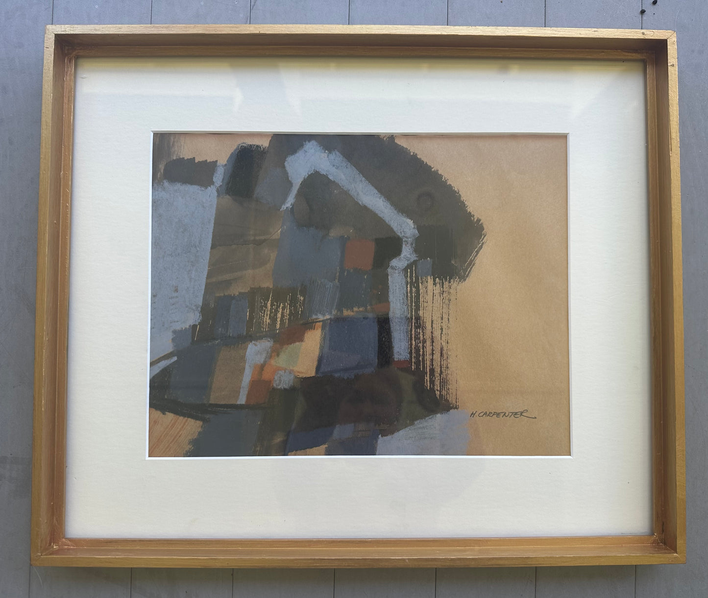 Vintage Mid Century American Abstract Art by H. Carpenter