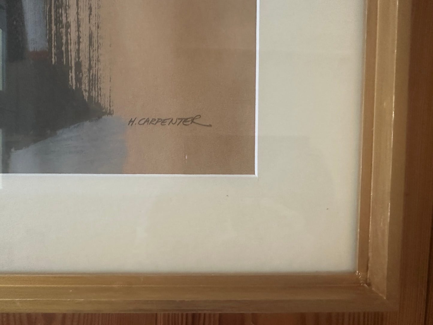 Vintage Mid Century American Abstract Art by H. Carpenter