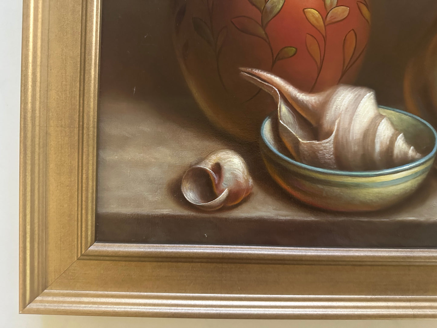 Still Life with Jug, Vase and Shells by William Pater (American, 20 century)