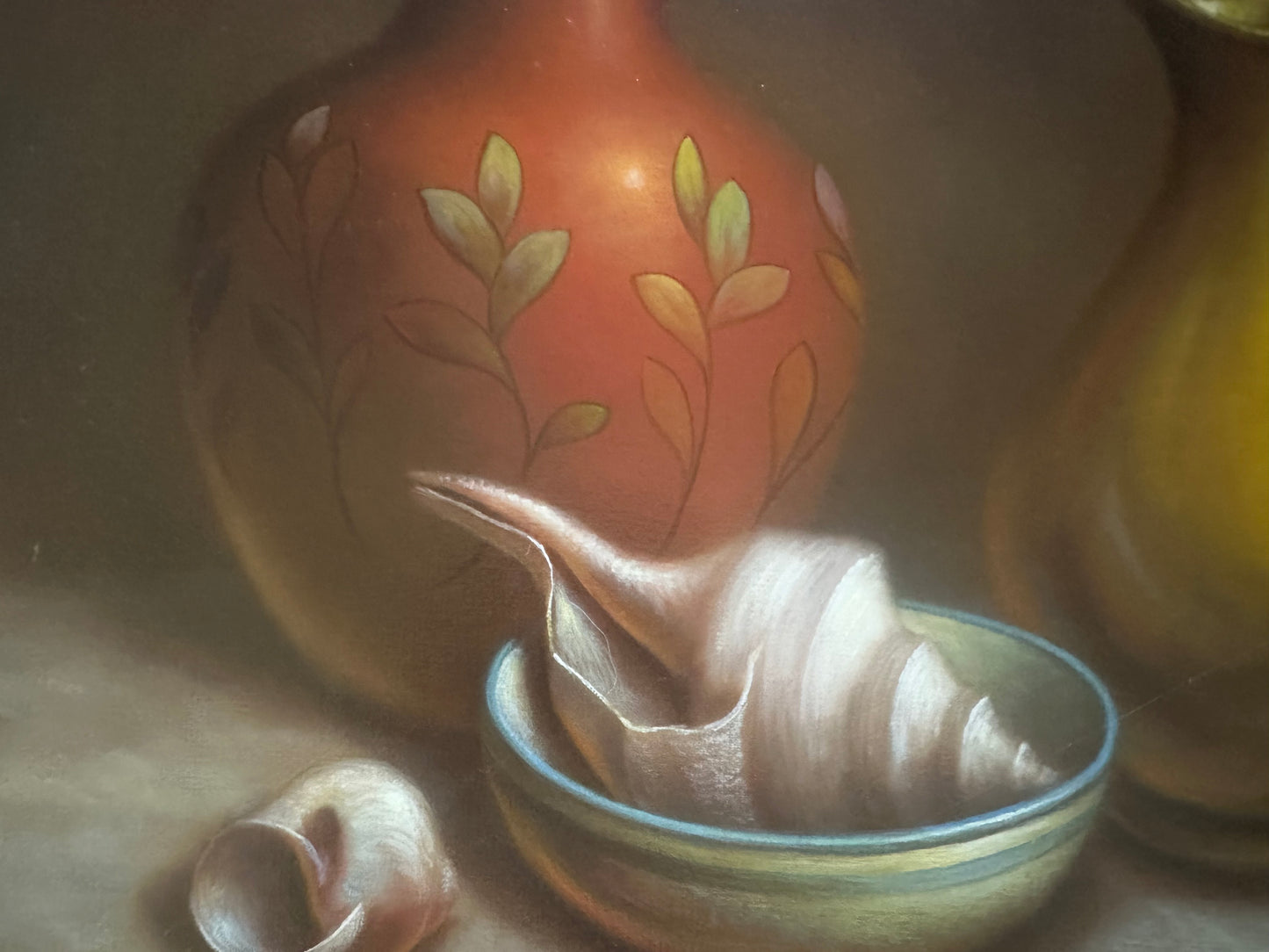 Still Life with Jug, Vase and Shells by William Pater (American, 20 century)