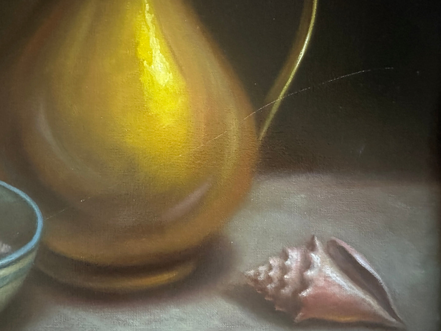 Still Life with Jug, Vase and Shells by William Pater (American, 20 century)