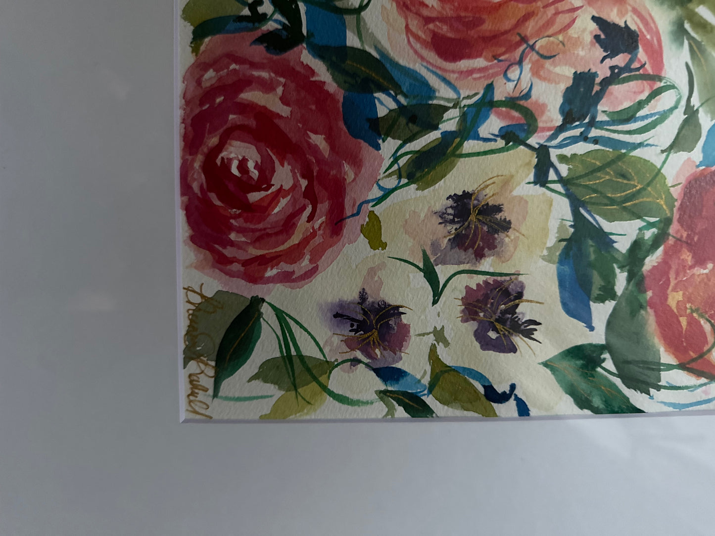 Original Floral Watercolor Painting by Breanna Rothwell