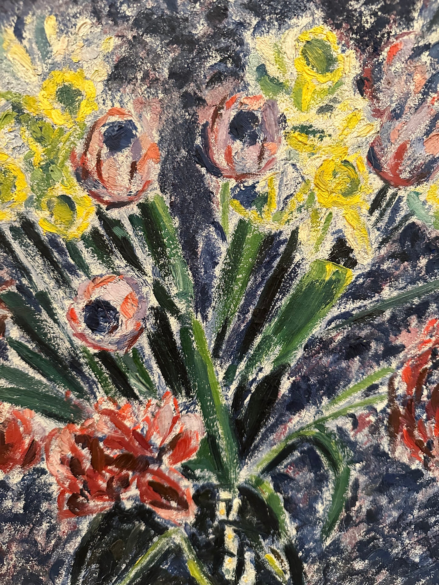 Vintage Oil painting of Flowers by Hubert van Hille (1903-1983)