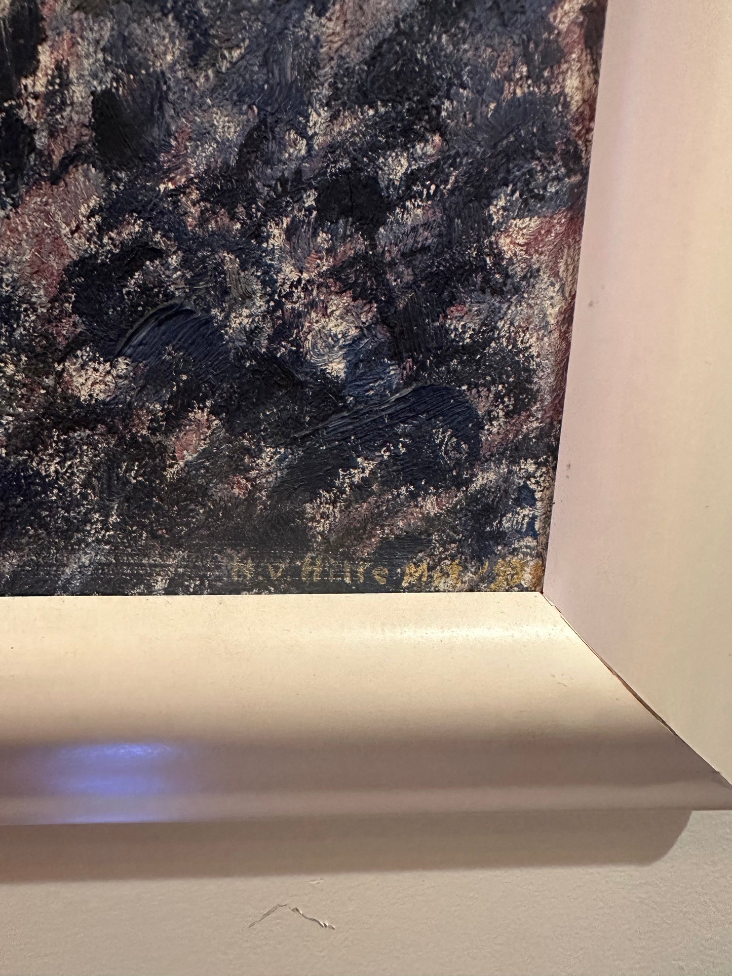 Vintage Oil painting of Flowers by Hubert van Hille (1903-1983)