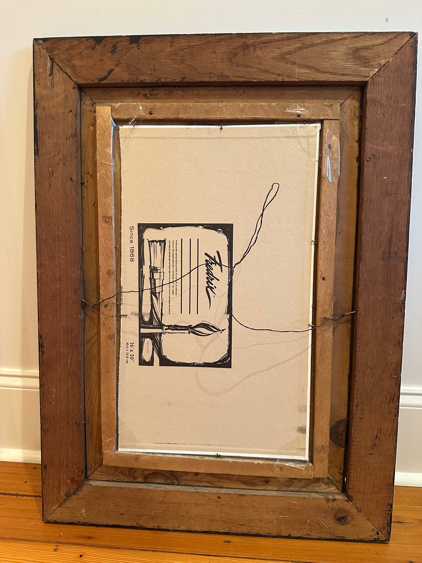 Vibrant Original Oil on Panel Red Floral in Stunning Antique Frame