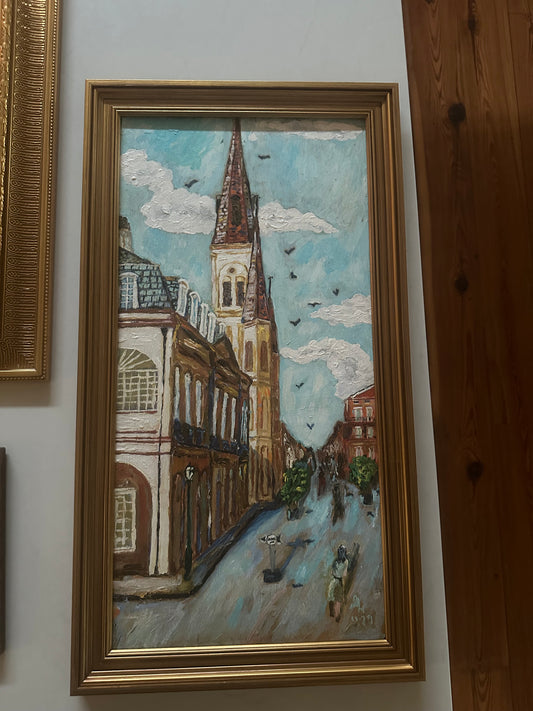 Cathedral and Cabildo Painting by JR Hogan