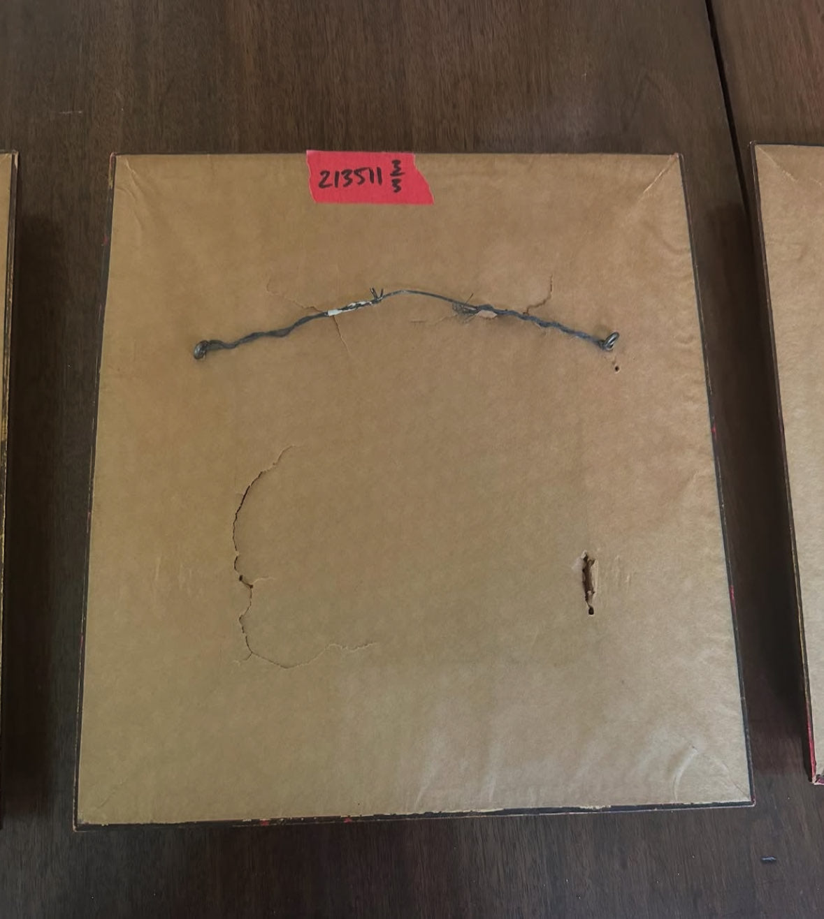 Set of 3 antique oil on board portraits of elderly men by Arnau