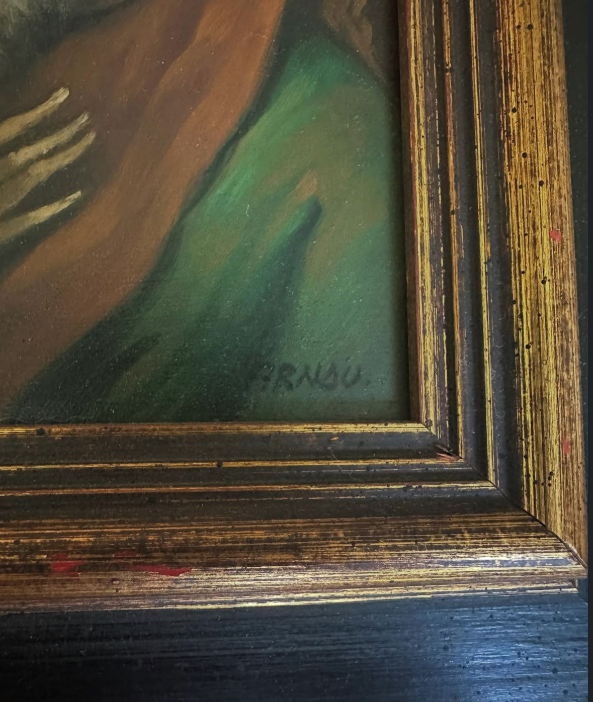 Set of 3 antique oil on board portraits of elderly men by Arnau