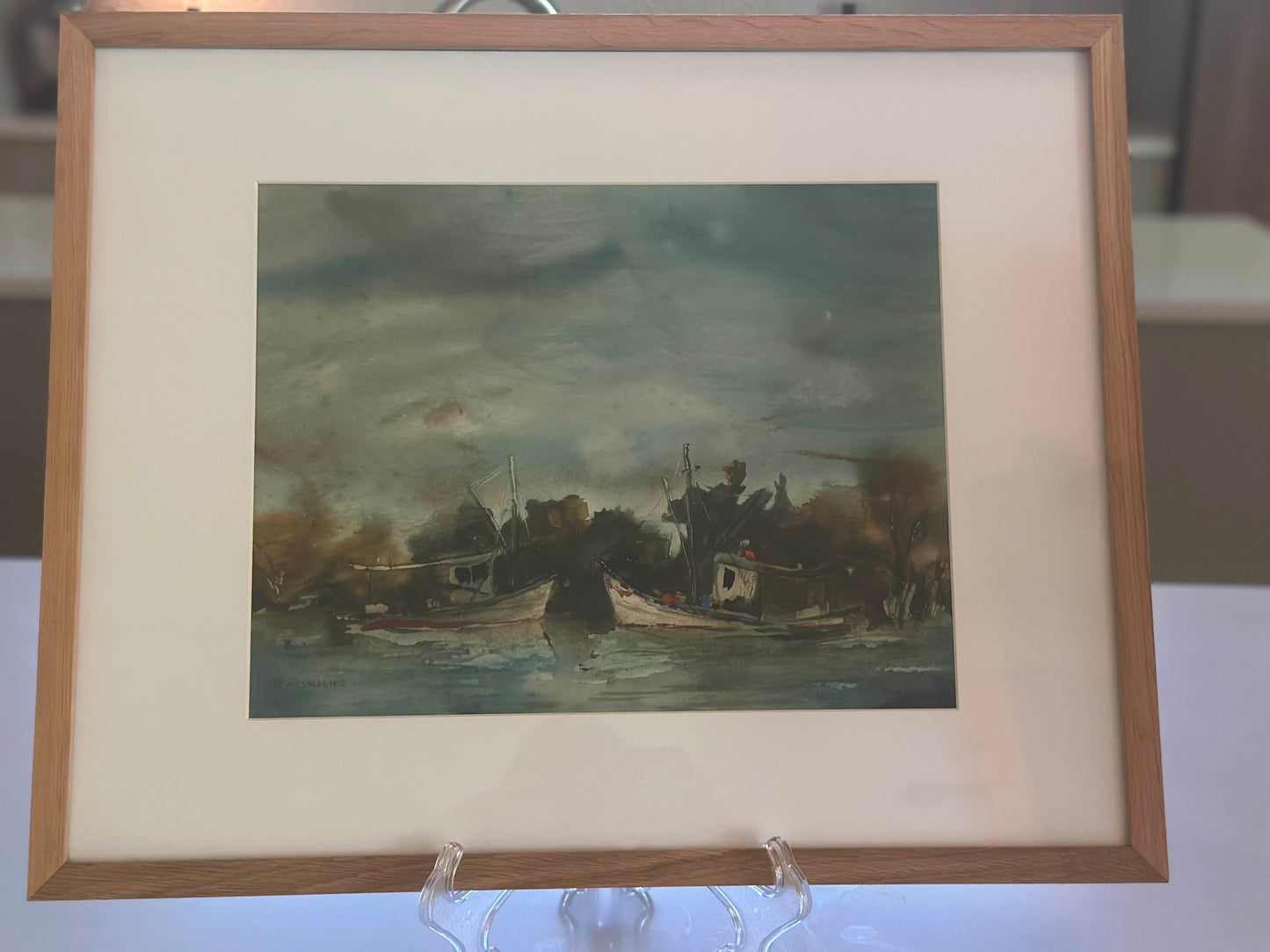 Boats in Water by R. Cummins