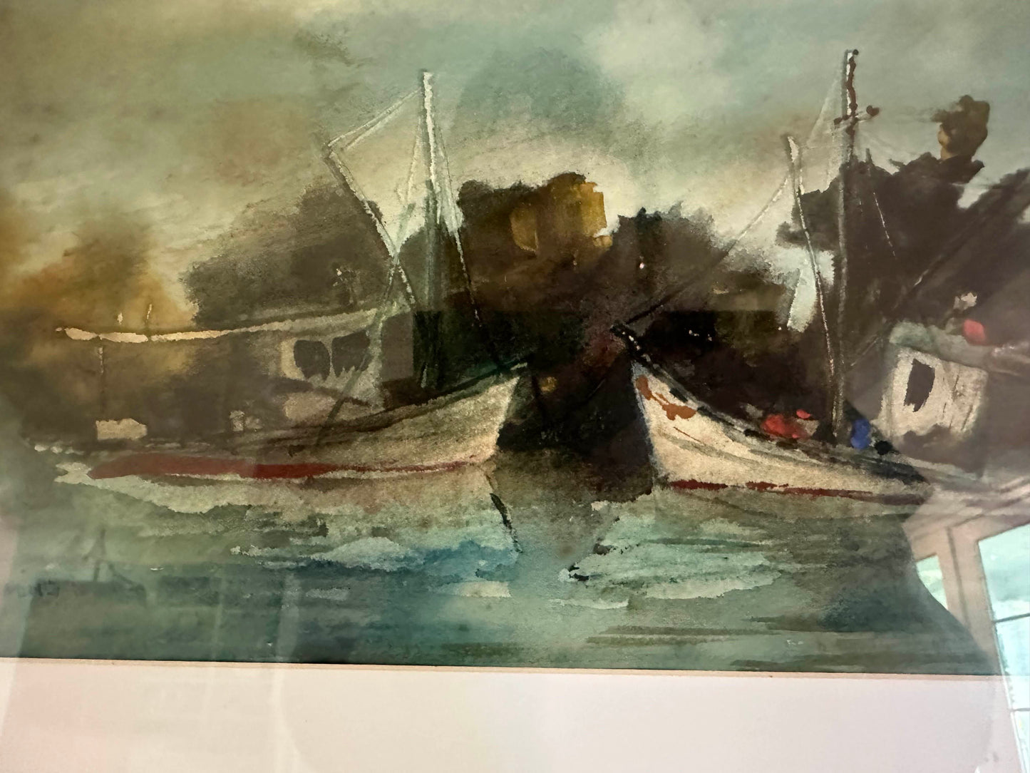 Boats in Water by R. Cummins