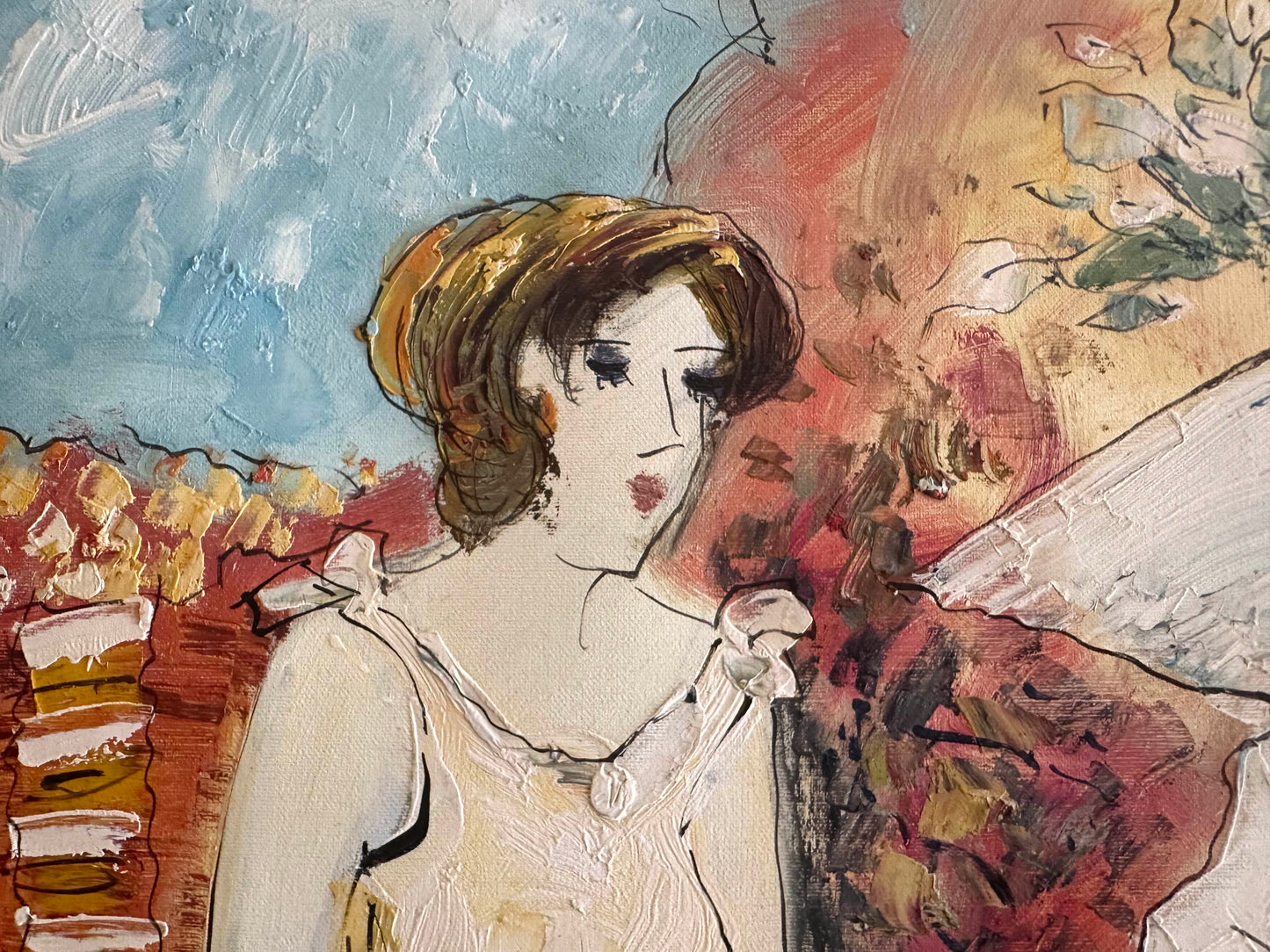 Two Ladies Having Tea by B.